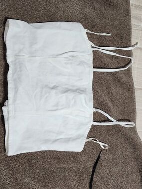 Forever 21 Off-White Strap Tube Top
